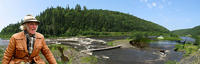 (5) Richard Adams with his Named Pool on the Matapedia River